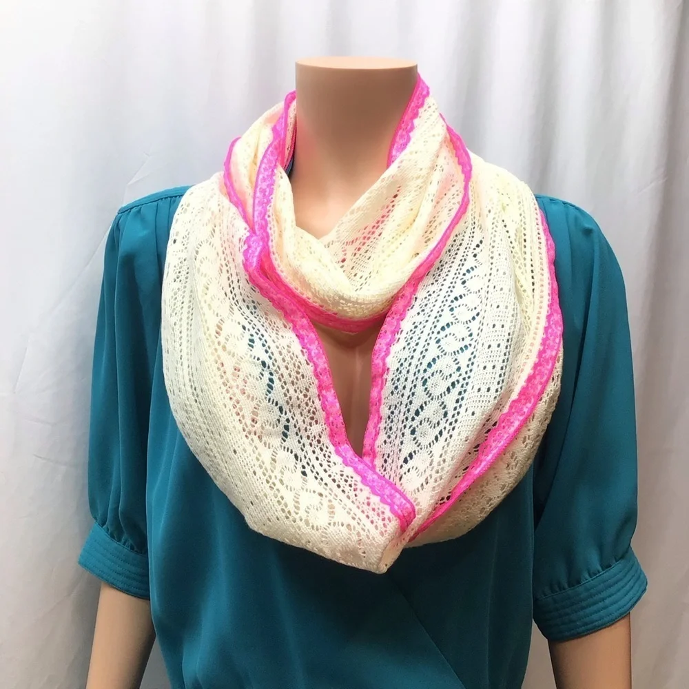 (2) Charlotte Russe & Handmade Crocheted Scarfs